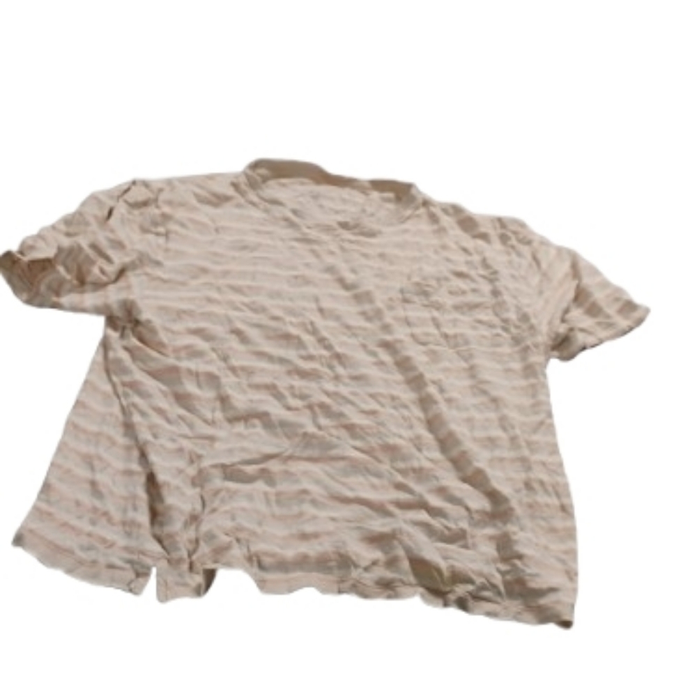 Patagonia Women's Striped Short Sleeve Pocket Tee Shirt Fits Sz L